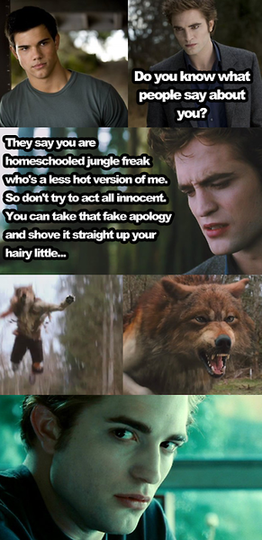 I love twilight pictures with mean girls quotes on them.